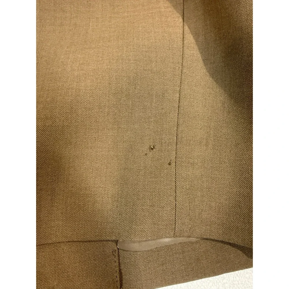 U-P Fashion Cropped Blazer Jacket Tan Two Button Utility Pockets Medium - Picture 8 of 8